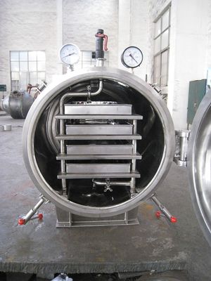 60 kg / partia Kwadratowa maszyna do suszenia próżniowego z okrągłym piekarnikiem, farmaceutyczny sprzęt do suszenia próżniowego FZG